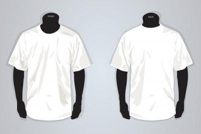 Plain White T-shirt Template Thumbnail