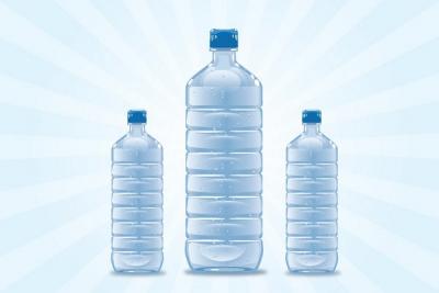 Plastic Water Bottle Vector Thumbnail