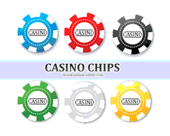 Poker Chip Vectors Thumbnail