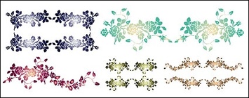 Practical lace pattern vector material Thumbnail