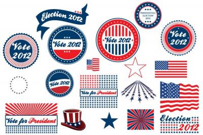 Presidential Election Vector Stickers Thumbnail