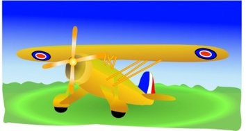 Propeller Plane clip art Thumbnail