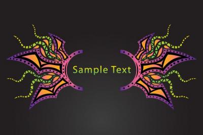 Psychedelic Background Vector Banner Thumbnail
