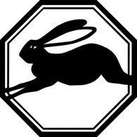 Rabbit Running Animal clip art Thumbnail