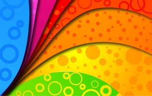 Rainbow Colors on Vector Background Thumbnail