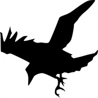 Raven Silhouette clip art