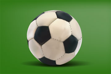 Realistic Soccer Ball Vector Thumbnail
