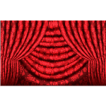 Red Curtain Free Vector Thumbnail