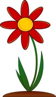 Red Flower clip art