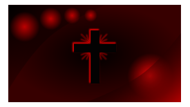 Red Glowing Cross Wallpaper