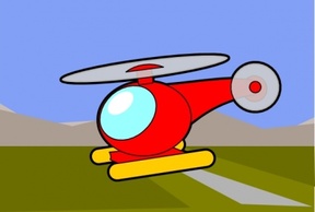 Red Green Cartoon Plane Fly Helicopter Chopper Thumbnail
