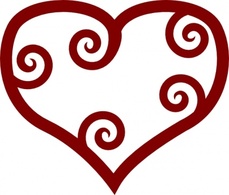 Red Heart Maori Hearts Valentine Thumbnail