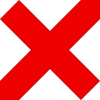 Red Icon Mark Cross OK No X Ex Not Not OK