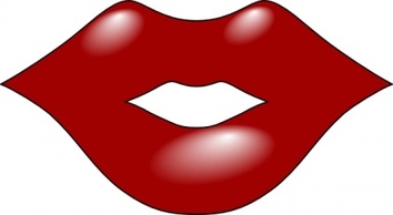 Red Lips clip art Thumbnail