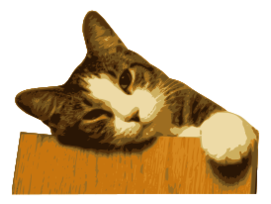 Relaxed cat (bg removed)