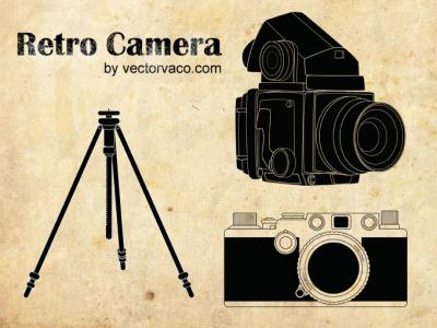 Retro Camera Vector Thumbnail