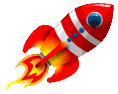 Retro Rocket Vector