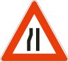 Road Narrows Left