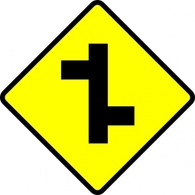Road Sign Junction clip art Thumbnail