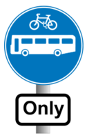 Roadsign Buses and bikes Thumbnail