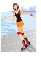 Roller skate vector 3