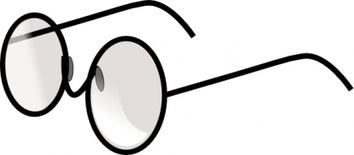 Round Eye Glasses clip art Thumbnail