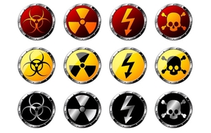 Round Radiation Warning Thumbnail