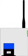 Router Wifi Linksys clip art Thumbnail