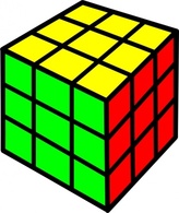 Rubik Cube clip art Thumbnail