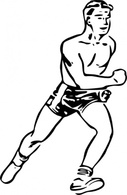 Runner clip art