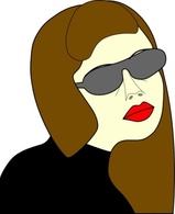 Russian Spy Girl clip art