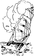 Sailing Ship clip art Thumbnail