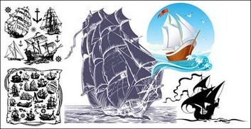 Sailing Ship Theme Vector