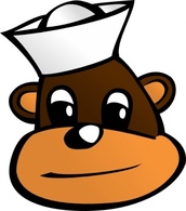 Sailor Monkey clip art