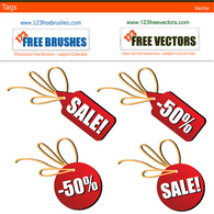Sales tags free vector Thumbnail