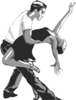 Salsa Dancers clip art Thumbnail