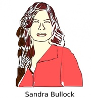 Sandra Bullock clip art Thumbnail