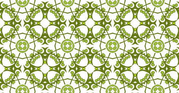 Seamless floral green wallpaper Thumbnail