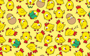 Seamless pattern chicken Thumbnail