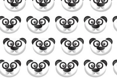 Seamless Vector Panda Pattern Thumbnail