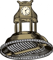 Self Winding Clock clip art Thumbnail