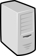 Server Linux Box clip art Thumbnail
