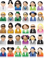 Set of peoples icons Thumbnail