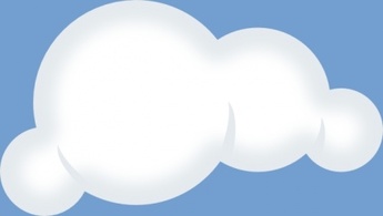 Set Of Soft Clouds clip art Thumbnail
