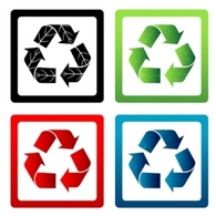 Set of Vector Recycle Symbols Thumbnail