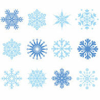 Set Of Vector Snowflakes