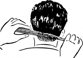 Shears And Comb clip art Thumbnail