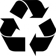 Sign Black Symbol White Signs Symbols Recycle Recycling Free Recycled Logo Thumbnail