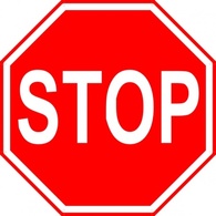 Sign Stop Cartoon Signs Traffic Font Transportation Free Stopsign Roadsigns Sing Thumbnail