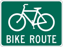 Sign Symbol Route Bike Road Street Bicycle Teal
